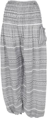 Guru-Shop Relaxhose Luftige Pluderhose, Sommerhose, Yogahose