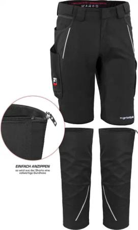 Qualitex Workwear Arbeitsshorts ZIP-ON-BUNDLE IRON Shorts