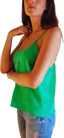 Posh Gear Seidenbluse Damen Bluse Spaghettiträger