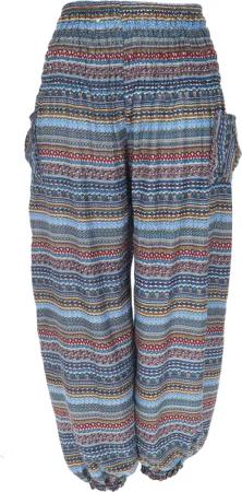 Guru-Shop Relaxhose Luftige Pluderhose, Sommerhose, Yogahose