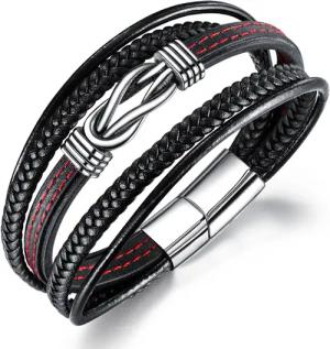 UNIQAL.de Lederarmband Unendlichkeit Leder Armband "INFINITY"