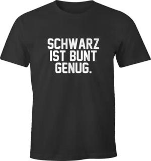 MoonWorks Print-Shirt Herren T-Shirt Schwarz ist