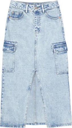 Garcia Jeansrock lang mit Schlitz