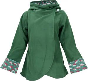 Guru-Shop Langjacke Fleece Cape Wickeljacke -