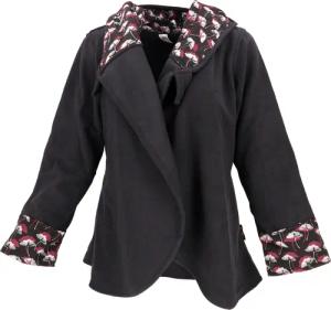Guru-Shop Langjacke Fleece Cape Wickeljacke -