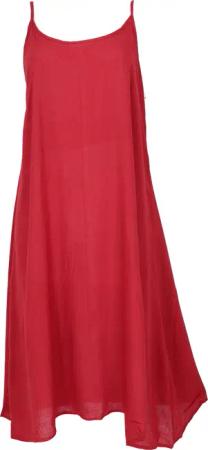 Guru-Shop Midikleid Luftiges Trägerkleid, Sommerkleid, Hängerchen..