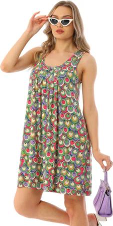 Bongual Strandkleid Freizeitkleid A-Linie mit Falten