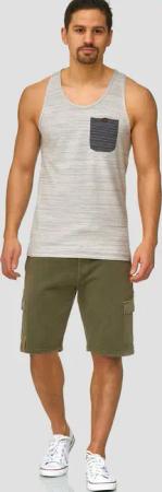 Indicode Sweatshorts White Rock