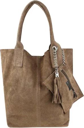 ITALYSHOP24 Schultertasche Made in Italy Damen