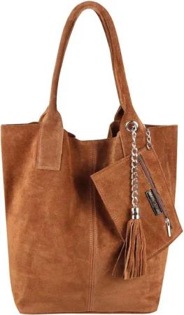 ITALYSHOP24 Schultertasche Made in Italy Damen
