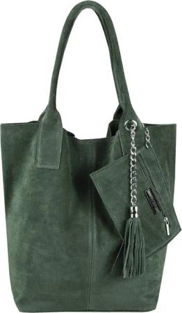 ITALYSHOP24 Schultertasche Made in Italy Damen