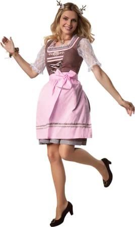 dressforfun Dirndl Frauenkostüm Mini-Dirndl Altötting Modell