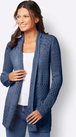 Sieh an! Strickjacke Ajourstrickjacke