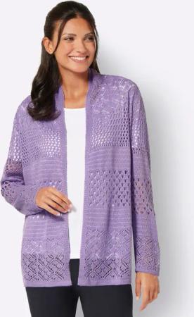 Sieh an! Strickjacke Ajourstrickjacke