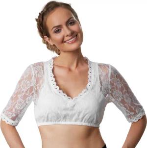 dressforfun Trachtenbluse Dirndlbluse Heidi