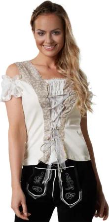 tectake Trachtenbluse Trachtenbluse Traudl