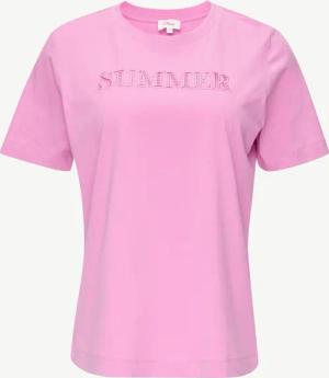 s.Oliver Kurzarmshirt Relaxed Fit-Shirt mit Schriftprint