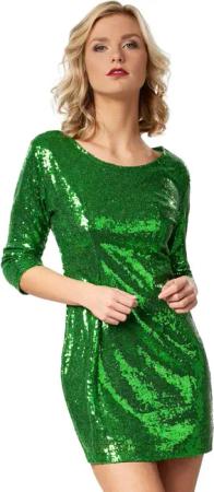 dressforfun Paillettenkleid Pailletten-Langarmkleid Figurbetontes Kleid in
