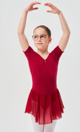 tanzmuster Chiffonkleid Ballettkleid Betty mit Glitzersteinen