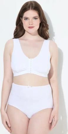 Ulla Popken Bustier Bustier Vorderverschluss Baumwoll-Qualität