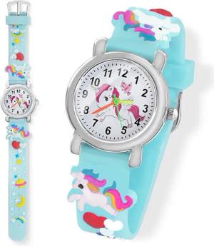 Taffstyle Sportuhr Kinder Armbanduhr Einhorn Silikon