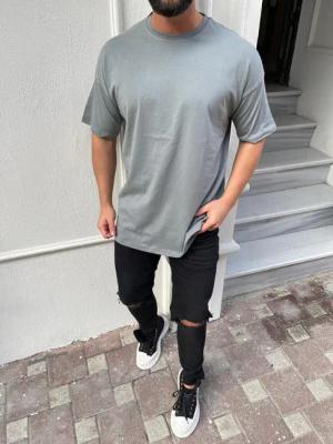Megaman Jeans T-Shirt Herren Oversize T-Shirt