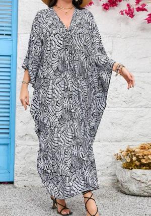 Lovolotti Sommerkleid Strandkleid Viskose Kleid Damen