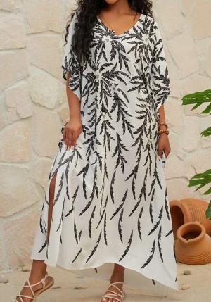 Lovolotti Strandkleid XXL Viskose Kleid Damen