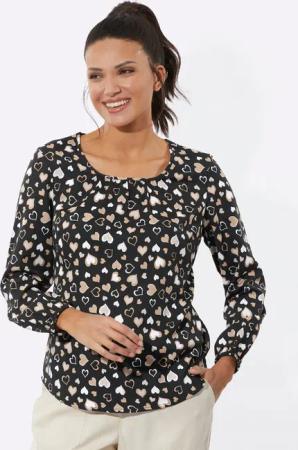Sieh an! Klassische Bluse Schlupfbluse