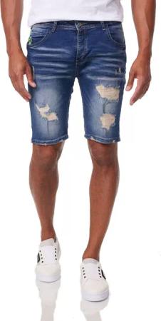 Denim House Caprijeans Herren Jeansshort Denim