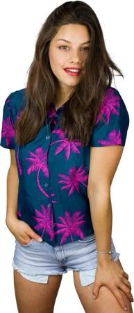 King Kameha Hawaiihemd Palmshadow Funky Hawaiibluse