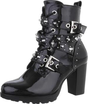 Ital-Design Damen Schnürschuhe Biker Westernstiefelette (87417798)
