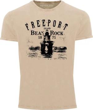 Neverless Print-Shirt Herren Vintage Shirt Retro