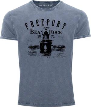 Neverless Print-Shirt Herren Vintage Shirt Retro