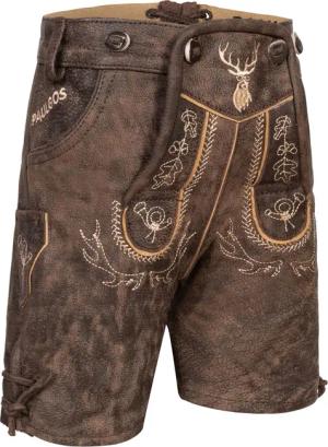 PAULGOS Trachtenhose Kinder Lederhose Kurz mit