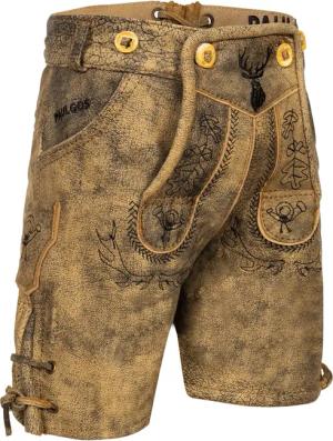 PAULGOS Trachtenhose Kinder Lederhose Kurz mit