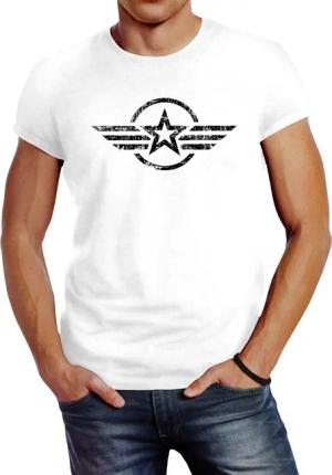 Neverless Print-Shirt Neverless® Herren T-Shirt Airforce