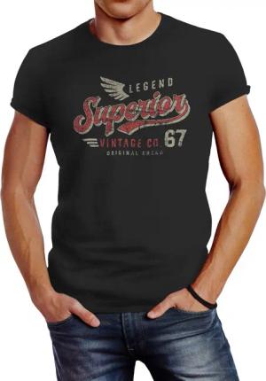 Neverless Print-Shirt Neverless® Herren T-Shirt Vintage