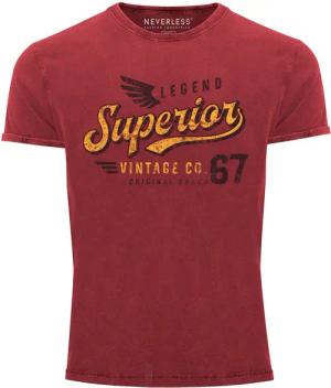 Neverless Print-Shirt Herren Vintage Shirt Retro