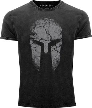Neverless Print-Shirt Herren Vintage Shirt Aufdruck