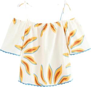 Next Carmenbluse Bardot-Kurzarmoberteil mit Trägern aus