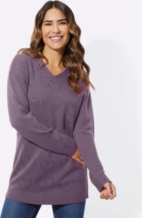 Sieh an! Strickpullover Longpullover