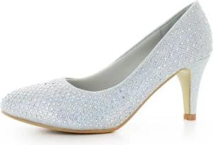 White Lady 823 Glitter Strass Pumps