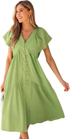Cupshe Midikleid Midikleid mit ausgestellten Ärmeln