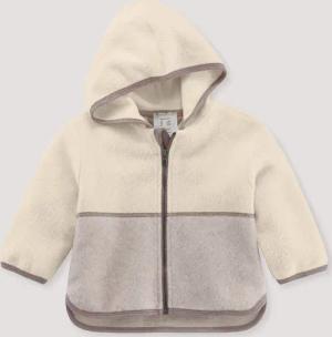 Hessnatur Fleecejacke aus reiner Bio-Baumwolle (1-St)