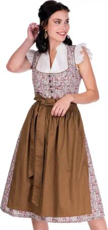 Alpenfee Tracht Dirndl Midi Dirndl 2tlg.