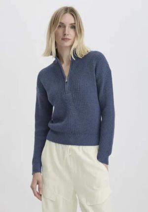Hessnatur Strickpullover aus reiner Bio-Baumwolle (1-tlg)