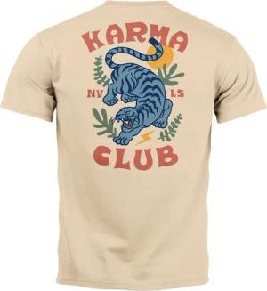 Neverless Print-Shirt Herren T-Shirt Backprint Tiger