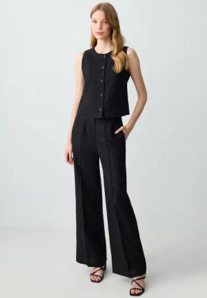 Jimmy Key Strickhose Leinenhose Mit Hoher