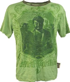 Guru-Shop T-Shirt Weed T-Shirt - Buddha